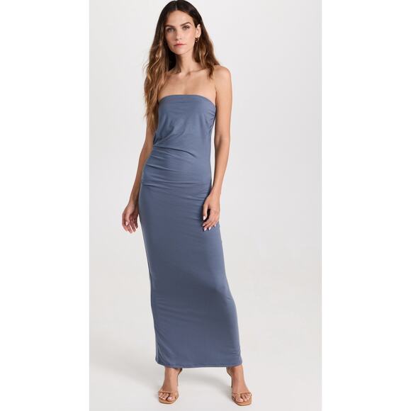 chinese dress ladies Strapless Maxi Dress Black